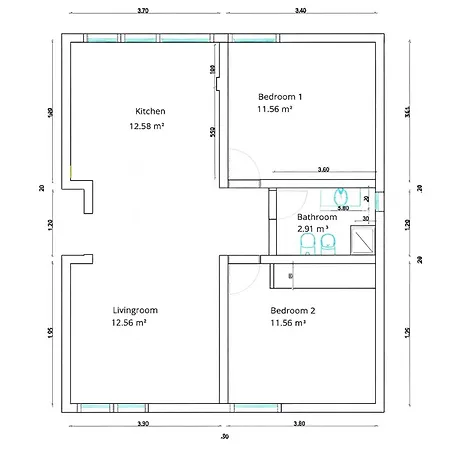 Feel Center 2bd